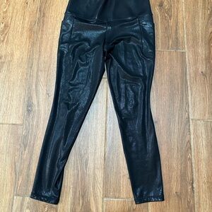 Athleta Black Shimmer Leggings